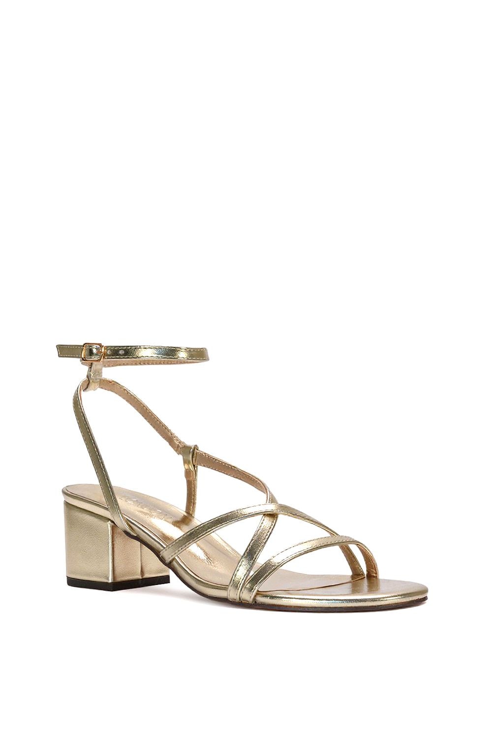 XY London 'Maria' Block Heel Strappy Sandal Shoes image 2