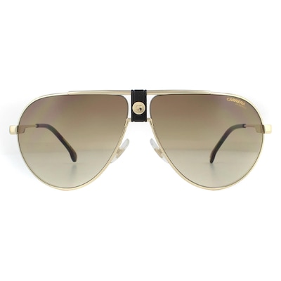 Carrera Aviator Gold Brown Gradient Sunglasses