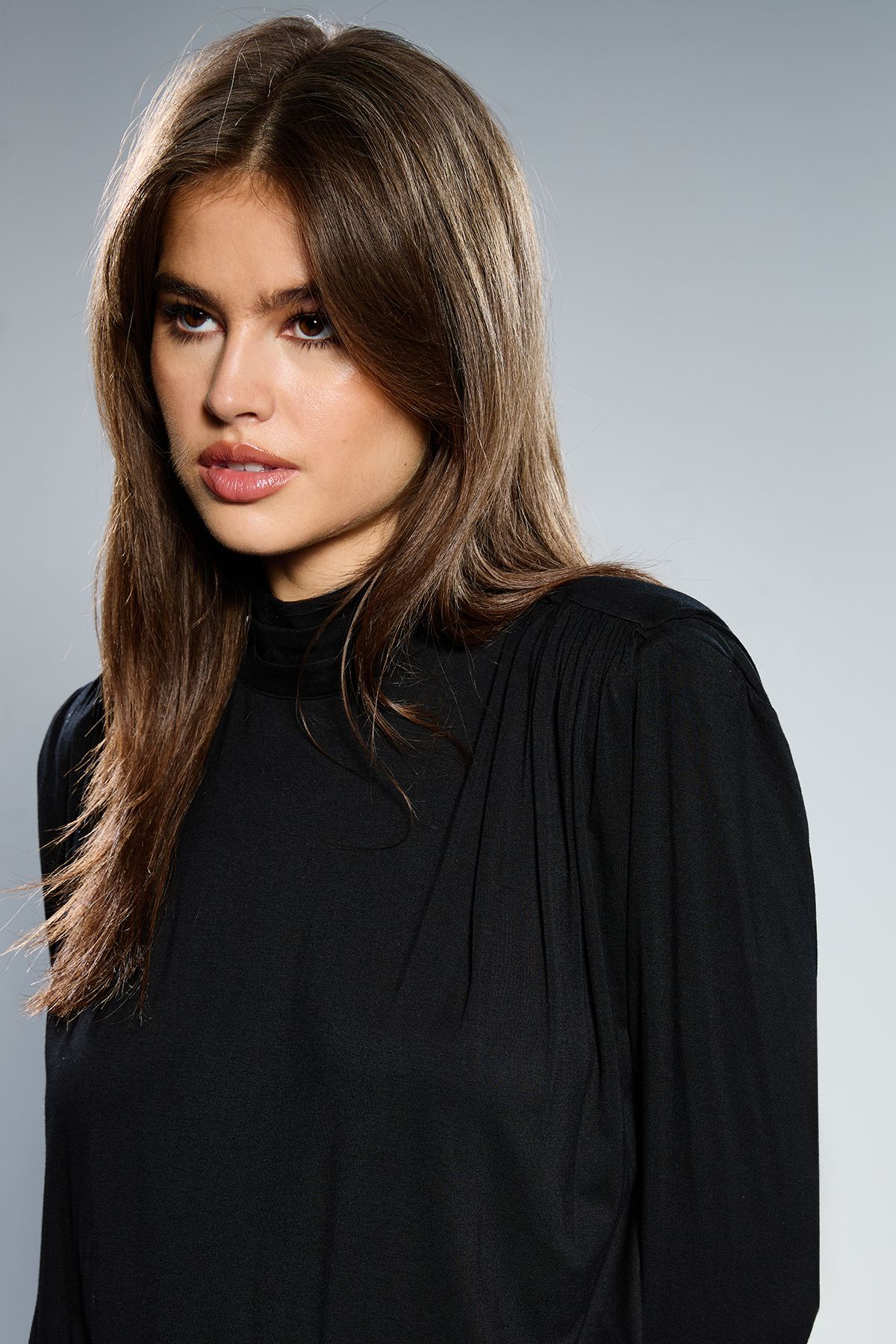 RUNWAY 1.8.1.8 Runway 1.8.1.8  Jersey Shoulder Pad T-shirt Black image 4