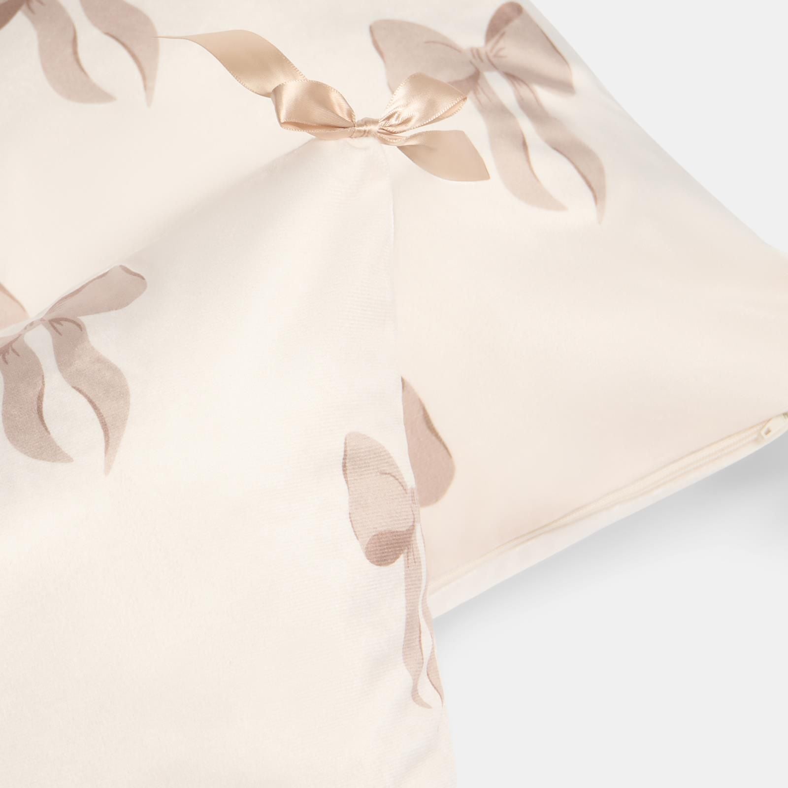 OHS 2 x Bows Matte Velvet Cushion Covers Home Decor image 4