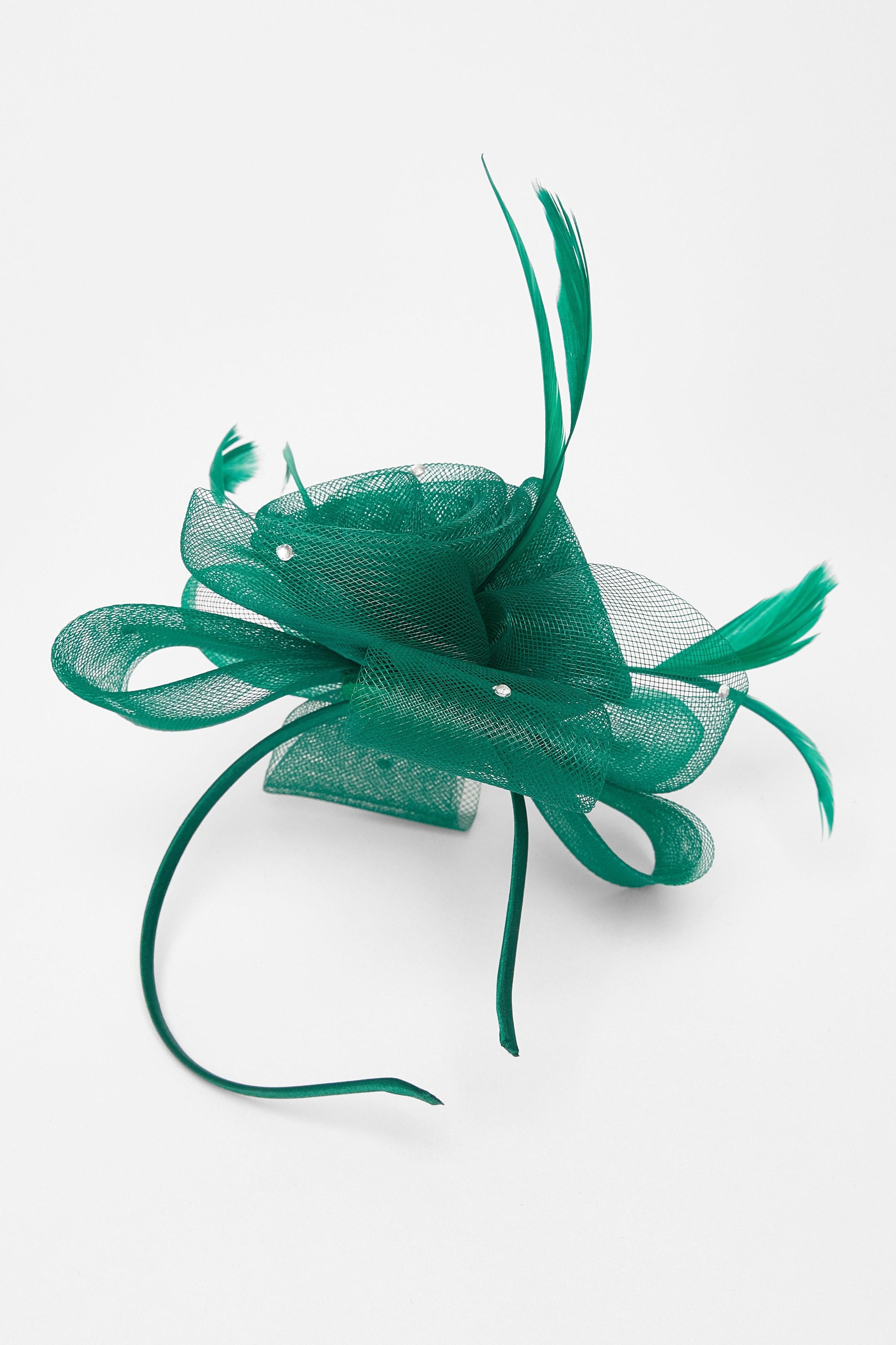 Quiz Green Flower Headband Fascinator image 2