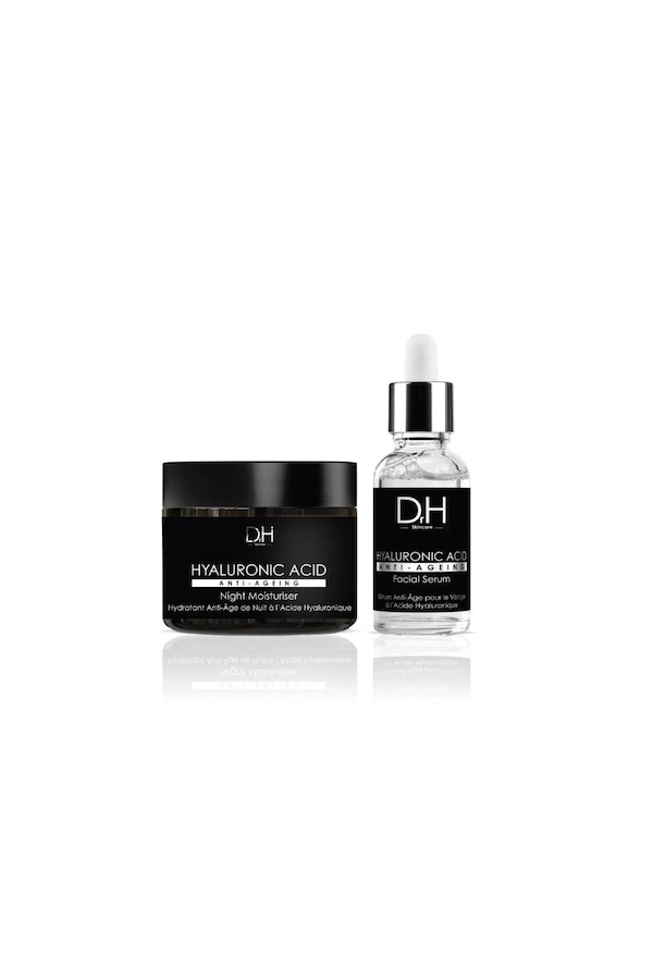 Dr H Anti-Ageing Hyaluronic Acid Facial Serum 30ml + Hyaluronic Acid Anti-Ageing Night Moisturiser 60ml