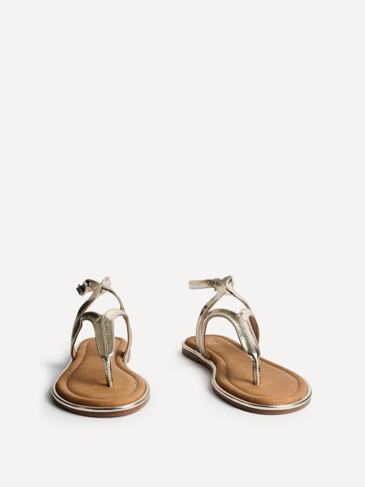 Linzi Trova Gold Toe Post Flat Sandals image 3