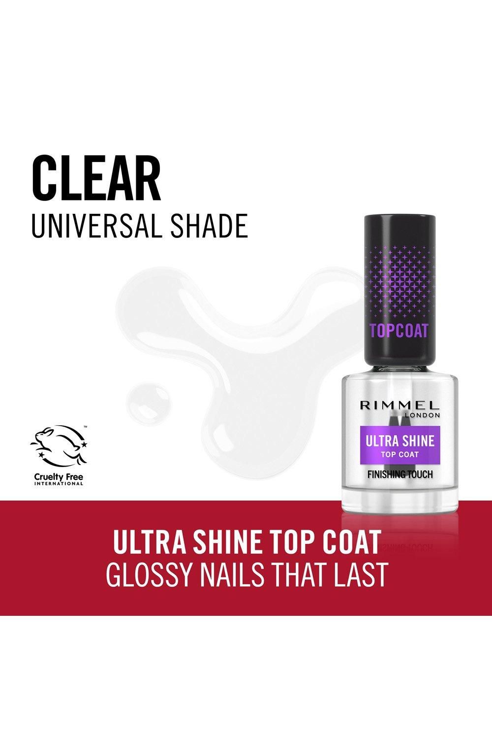 Rimmel London Ultra Shine Nail Polish Top Coat Clear image 2