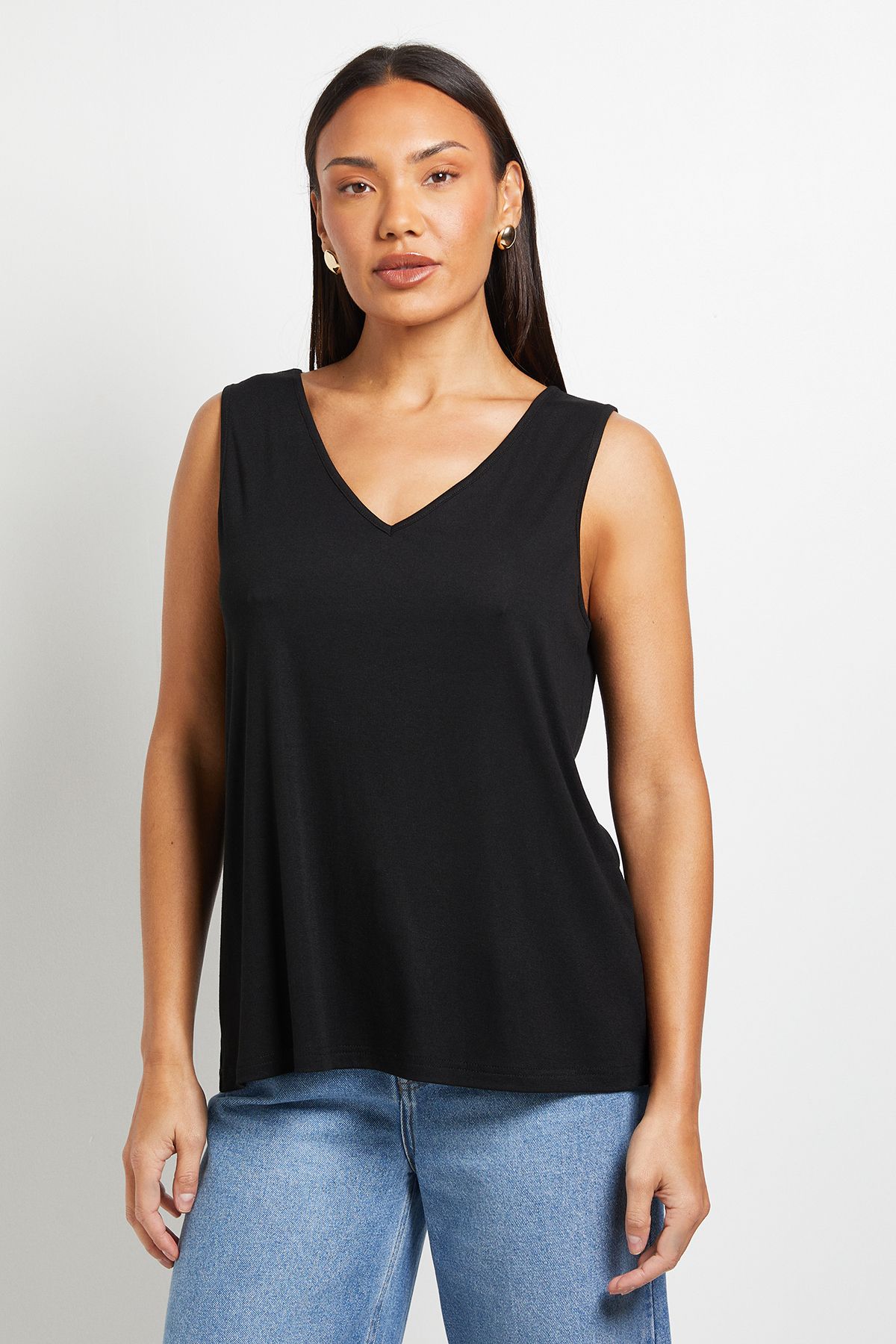 Principles Soft Touch Reversible Jersey Vest Black