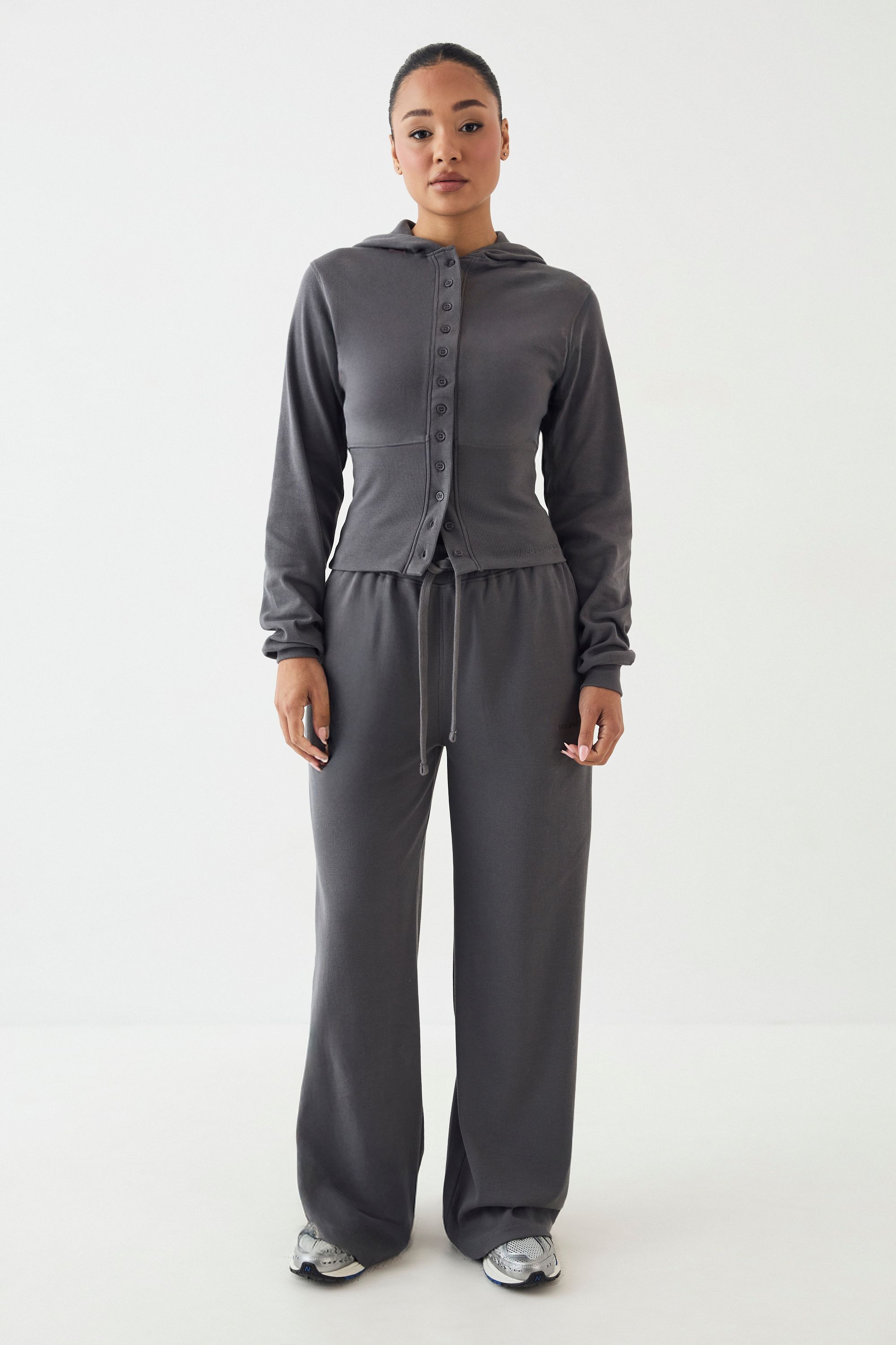DSGN Studio DSGN Studio Heavy Rib Straight Leg Jogger Charcoal image 5