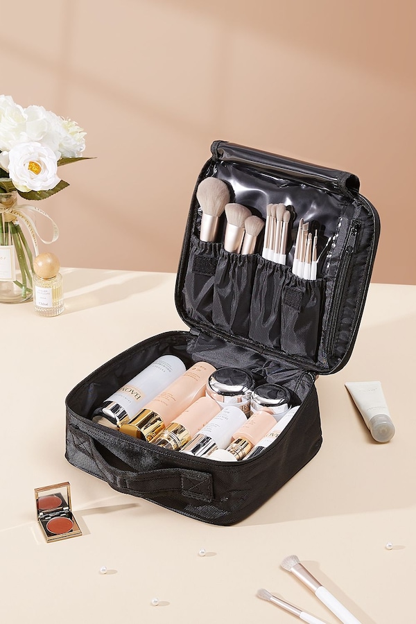 Living and Home Portable Travel Waterproof Makeup Bag Large Toiletry Bag For Dormitory & Bedroom Vanity Case