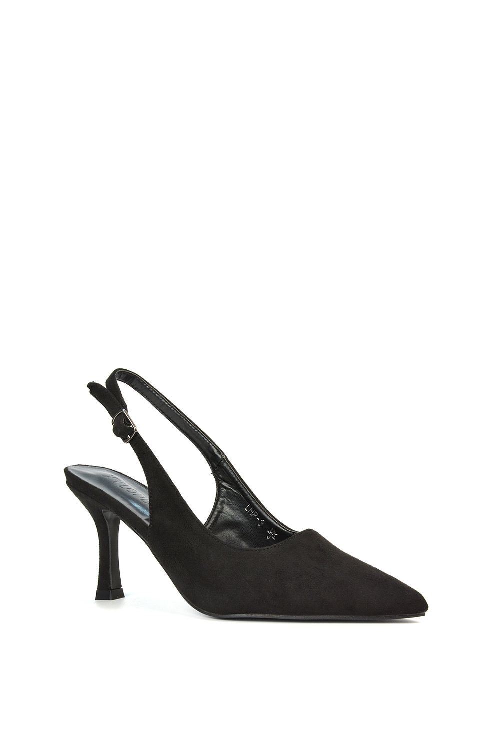 XY London 'Valerie' Stiletto High Heel Closed Toe Slingback Court Shoes image 2