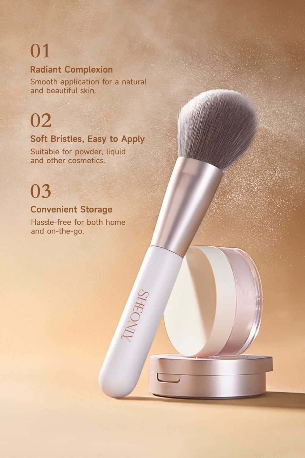 SHEONLY 18 Pcs Professional Makeup Brush Set image 3