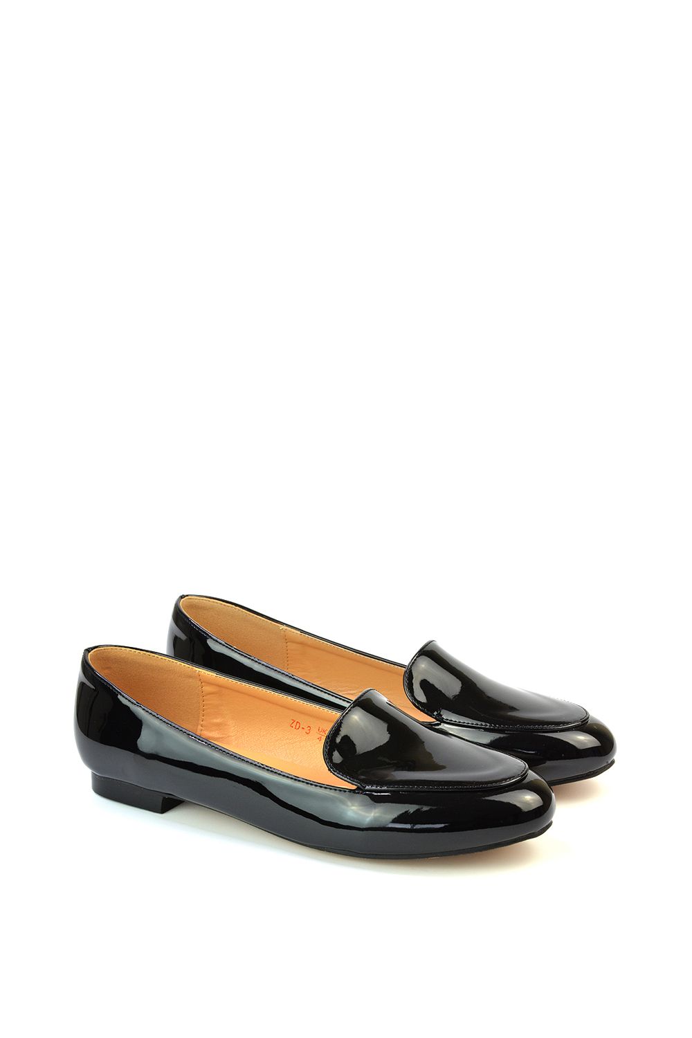 XY London 'Ashleen' Flat Low Block Heeled Slip on Ballerina Pump Shoes image 3