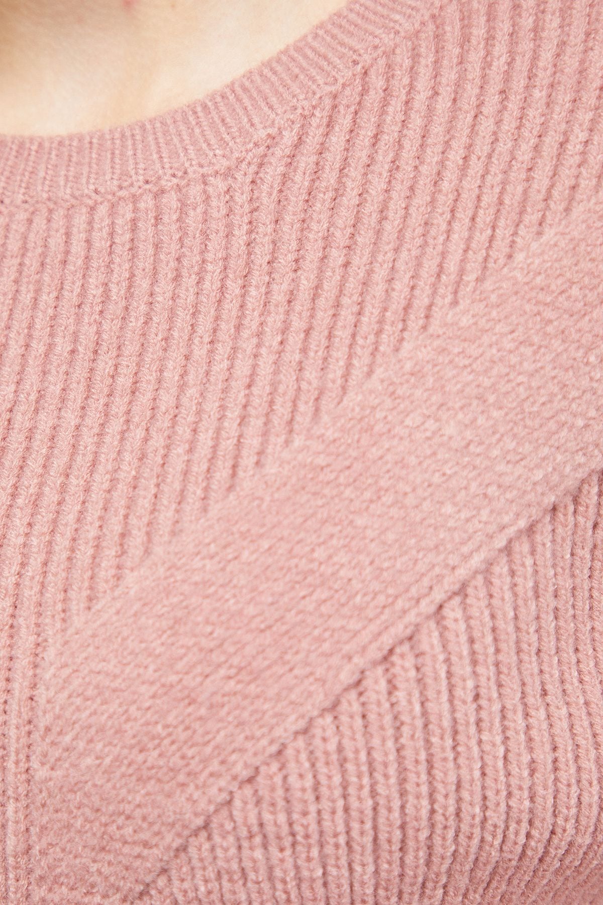 Oasis Rib Transfer Balloon Sleeve Jumper Rose image 5