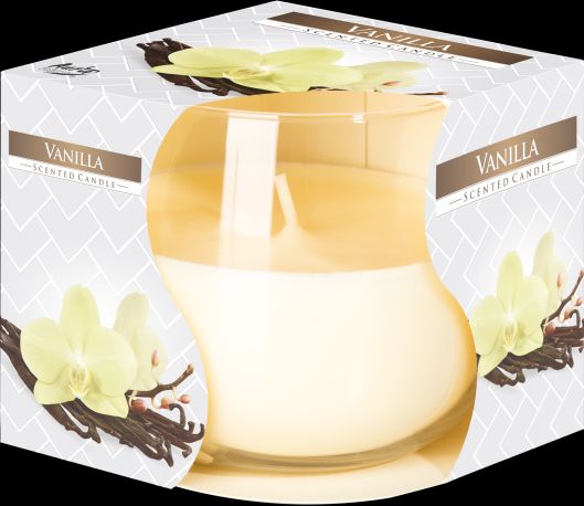 KDMD Scented Glass Jar Candle - Vanilla image 1