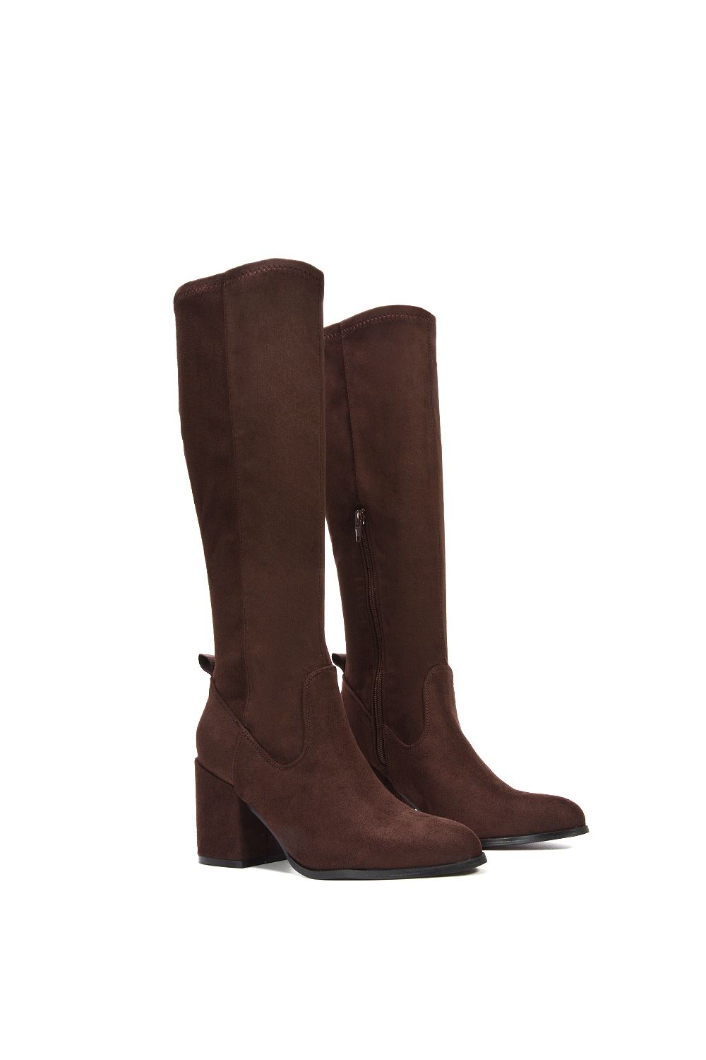 XY London 'Tatum' Knee High Block Heeled Boots image 3