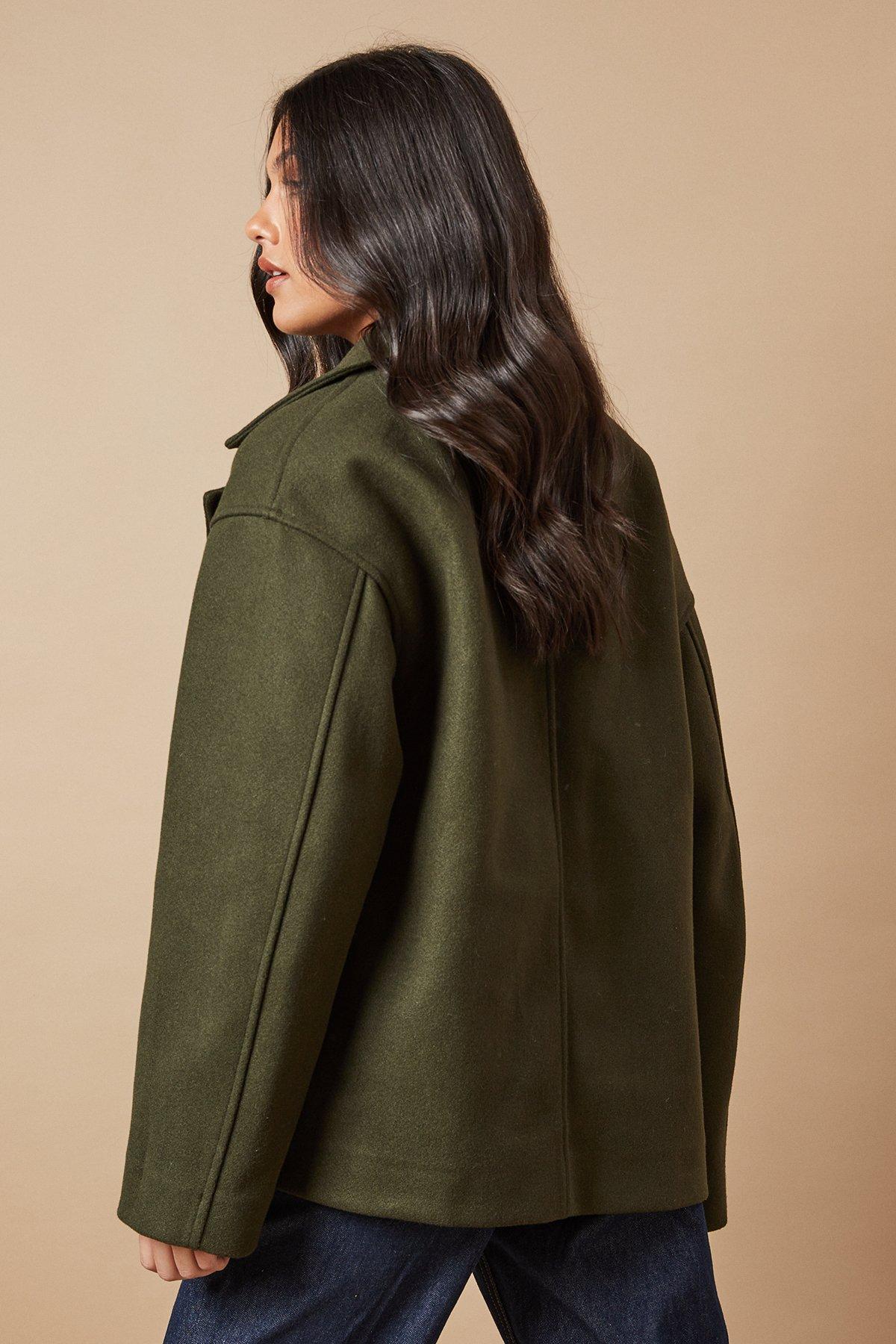 Oasis Edge To Edge Unlined Jacket Forest image 3