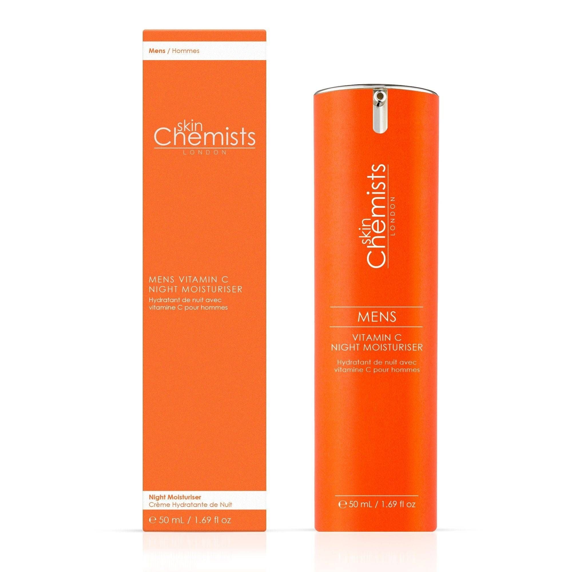 skinChemists professional Men's Vitamin C Night Moisturiser 50ml Twin Value Savings Pack image 2
