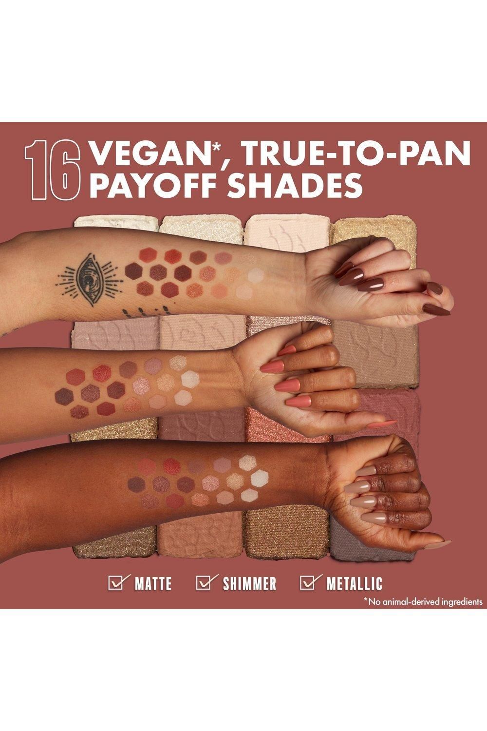 NYX Professional Makeup Ultimate Shadow Palette Vegan 16-Pan Warm Neutrals image 4