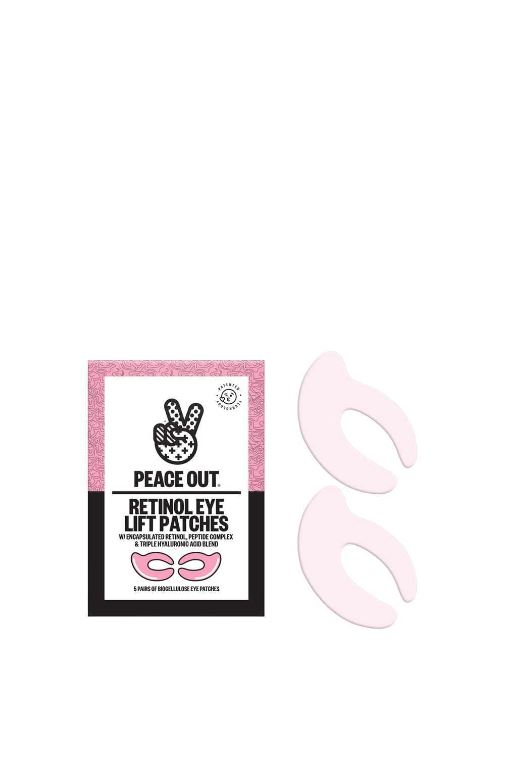 Peace Out Retinol Eye Lift Patches -5 Pairs Multi image 1