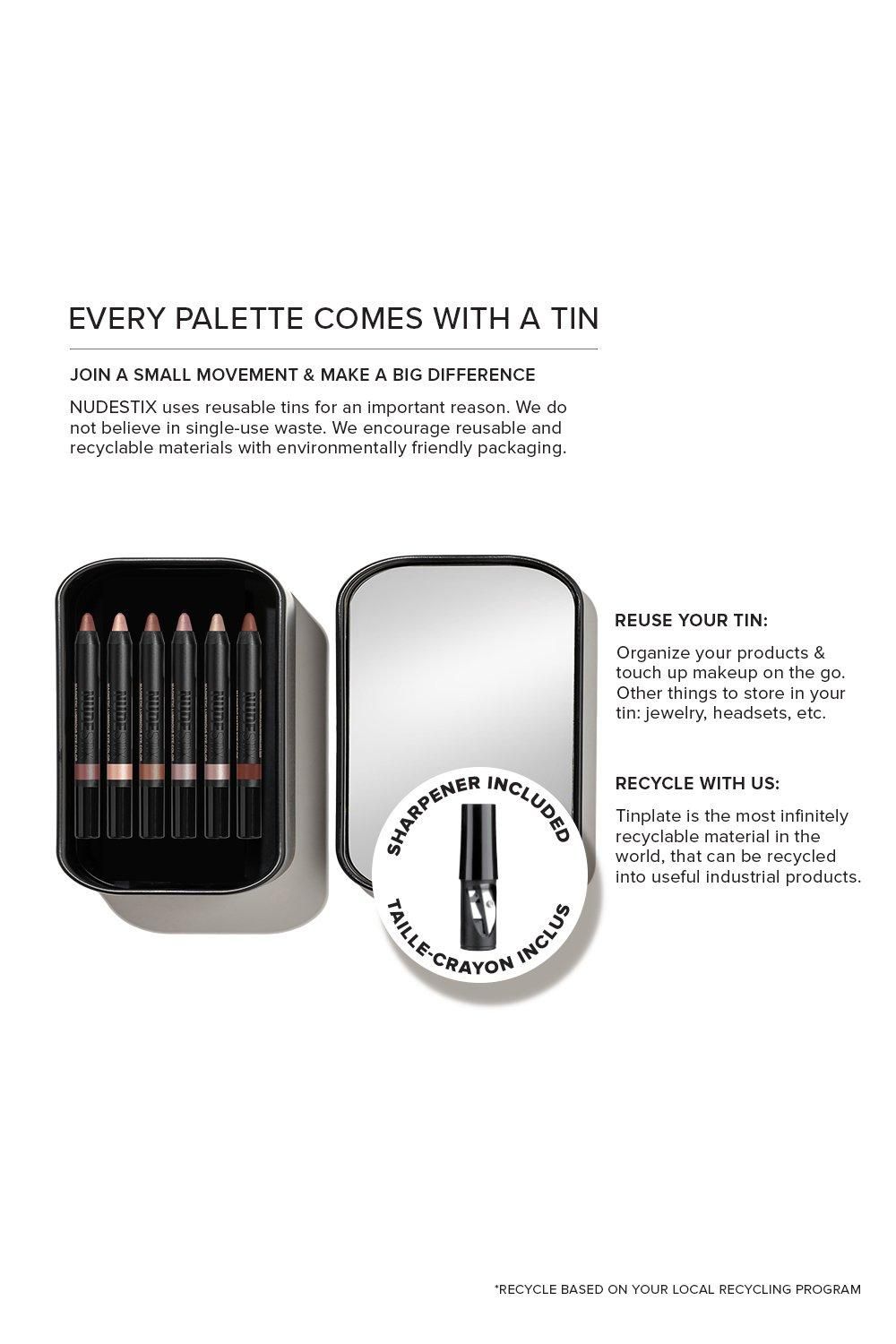 Nudestix NUDE BEACH 6 PC - EYE PENCIL PALETTE Multi image 7