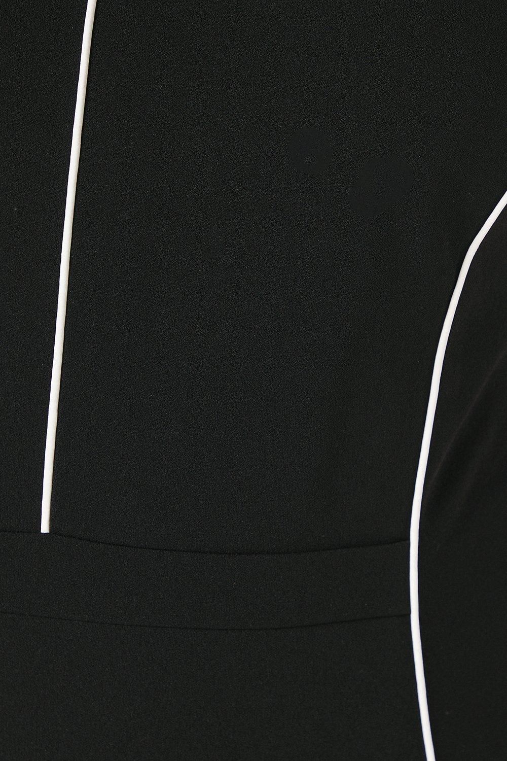 Coast Plus Ponte Pencil Dress With Satin Piping Black image 5