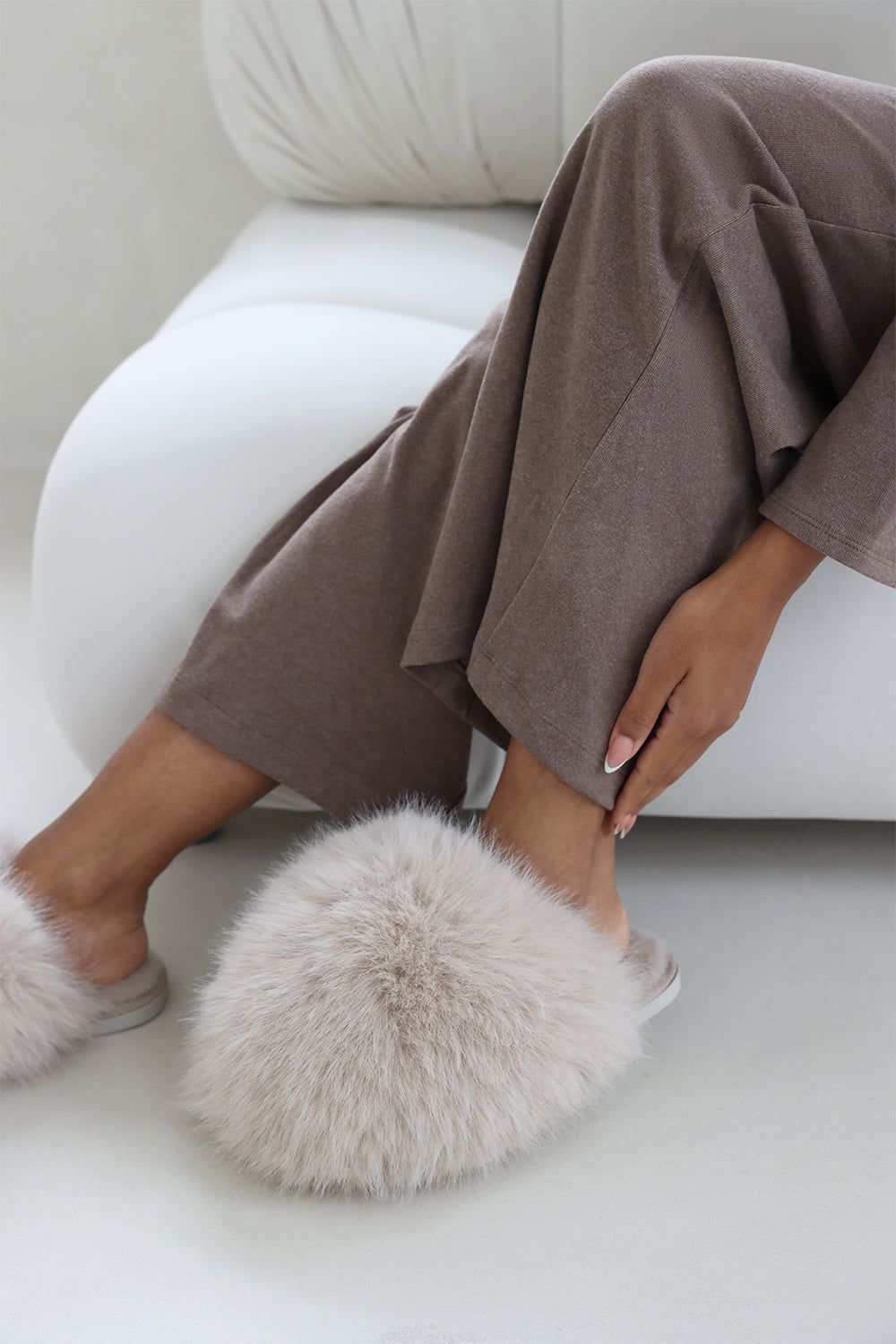 Where's That From 'Keira' Ultimate Fluffy Faux Fur Mule Slippers image 6