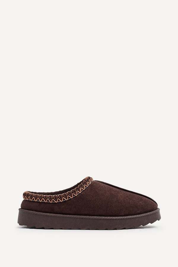 Linzi Tammy Brown Suede Slipper
