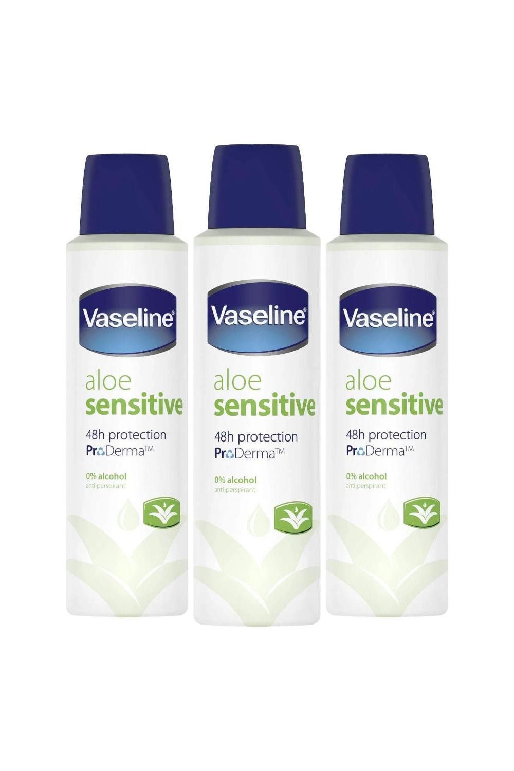 Vaseline ProDerma Aloe Fresh 'Antiperspirant Deodorant', 3 x 150ml image 1