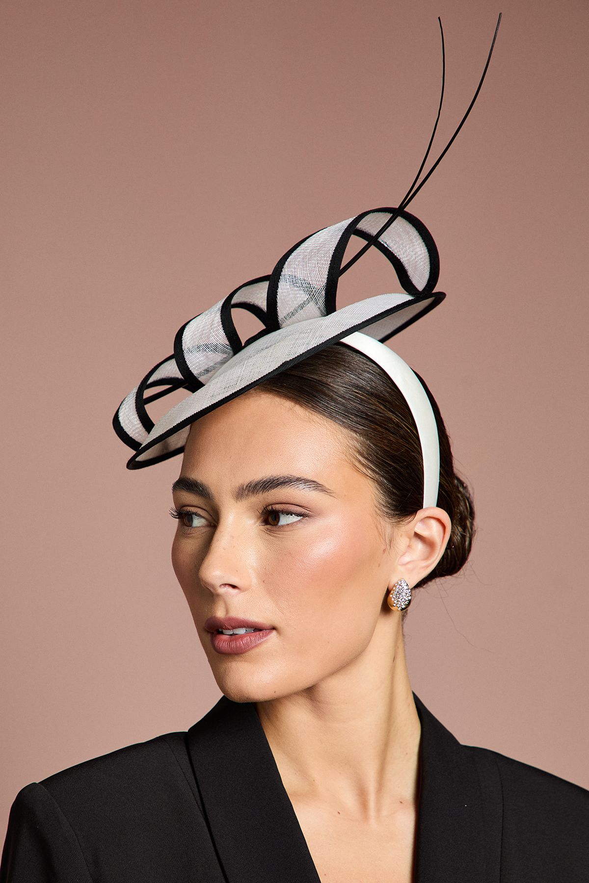 Coast Twist Loop And Quill Fascinator Mono image 2