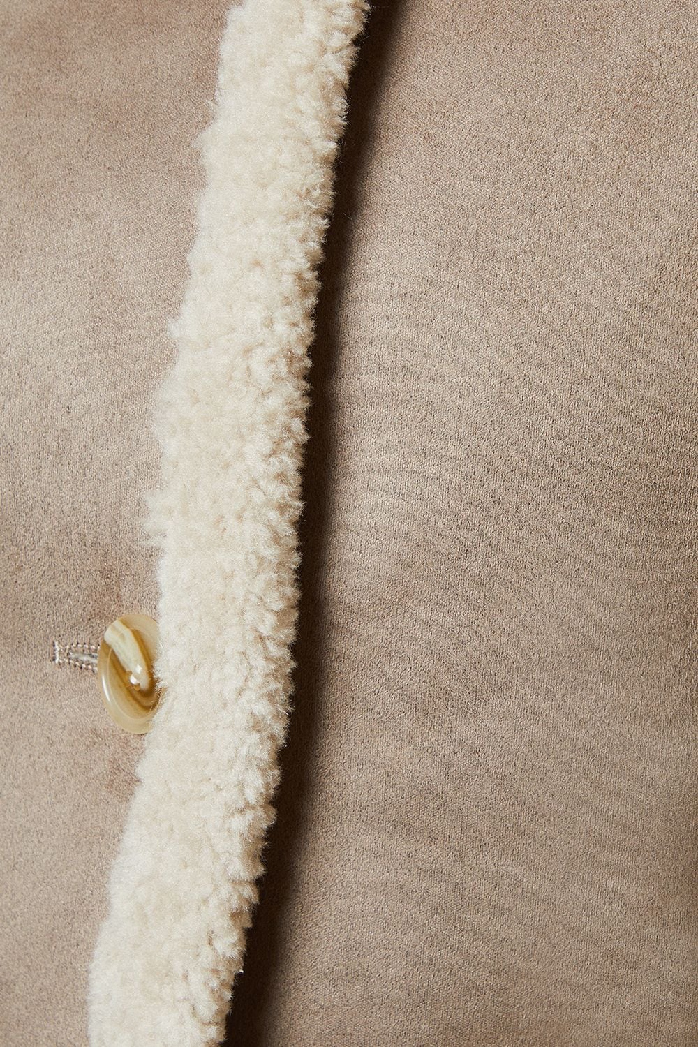 Dorothy Perkins Petite Cropped Aviator Jacket Taupe image 5