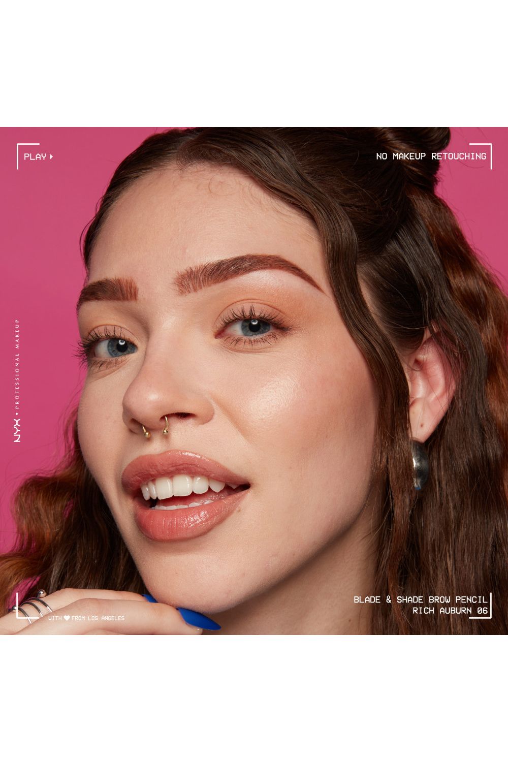 NYX Professional Makeup Blade & Shade, Nano Brow Mechanical Pencil 0.06g Rich Auburn image 10