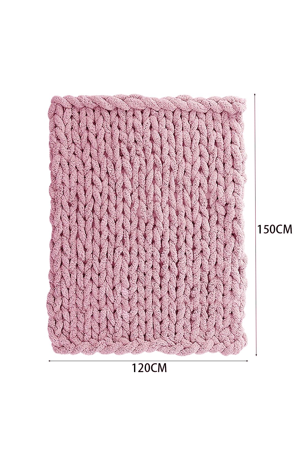 Living and Home Chunky Knit Throw Blanket 120x150cm image 6