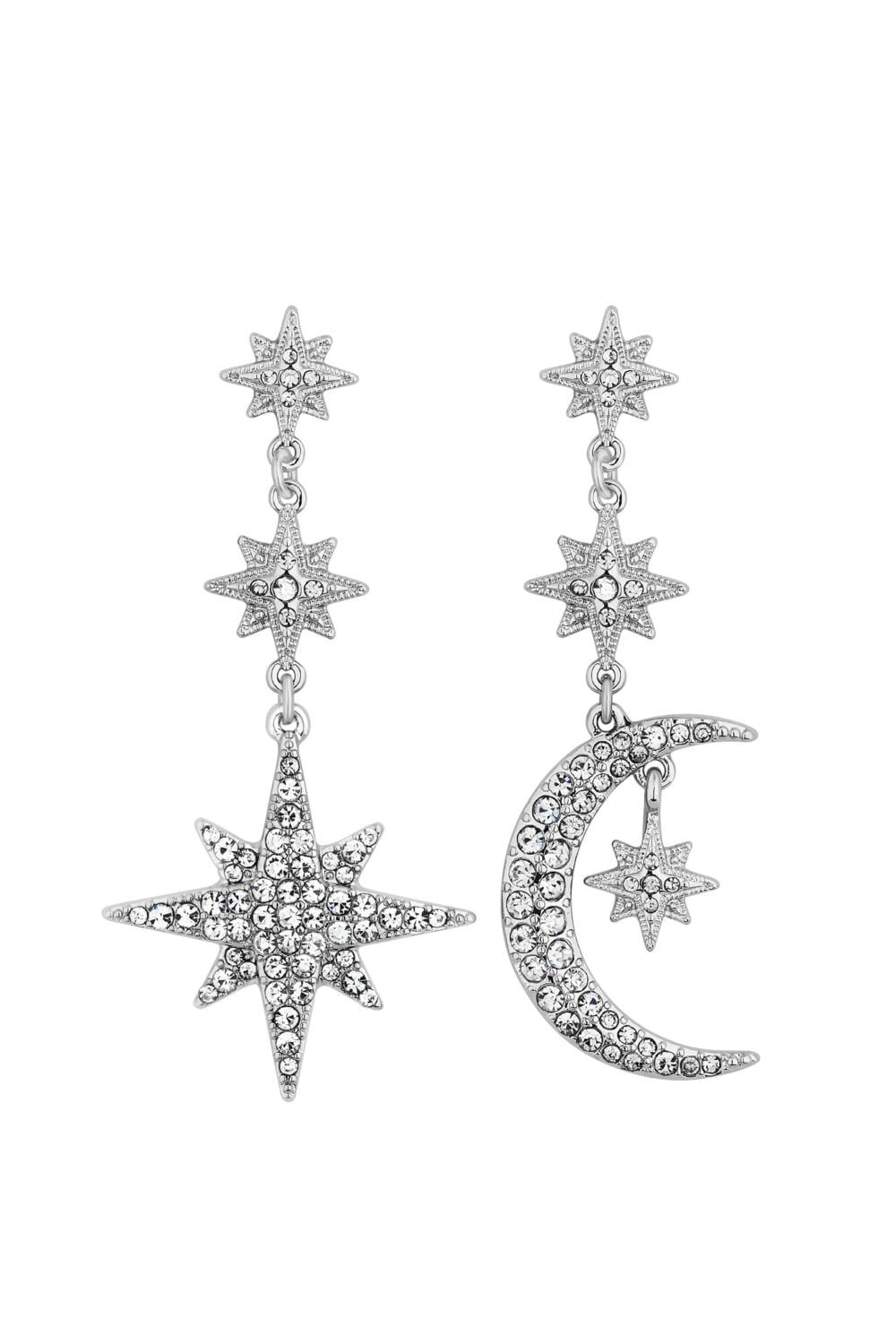 Mood Silver Celestial Drop Earrings image 1