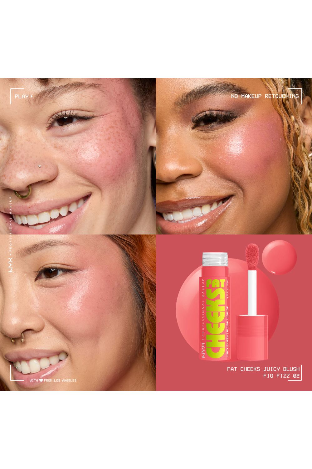 NYX Professional Makeup Fat Cheeks Blush 8ml Fig Fizz image 8