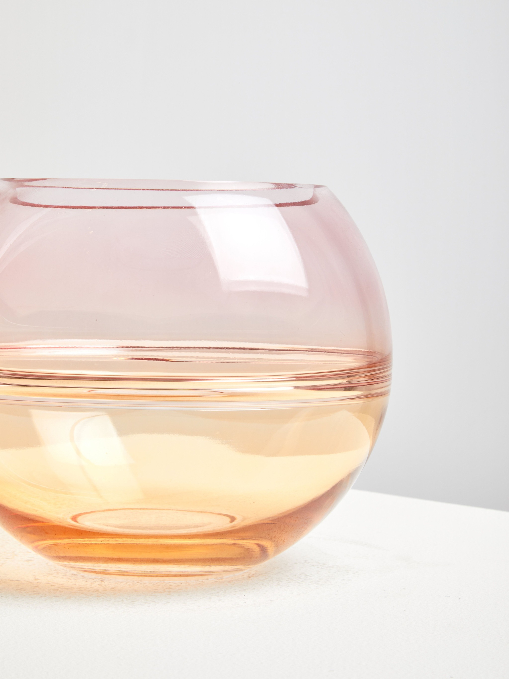 Orsina Elegant Design Glass Round Vase, Durable Glass Vase, Easy To Maintain Large Vase For Flowers, image 5