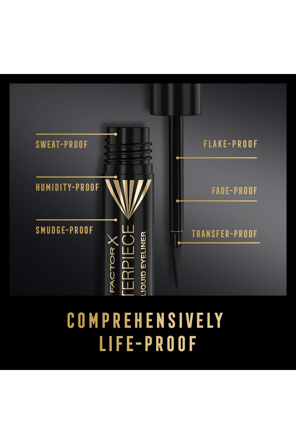 Max Factor Masterpiece Waterproof Matte Liquid Eyeliner Charcoal image 5