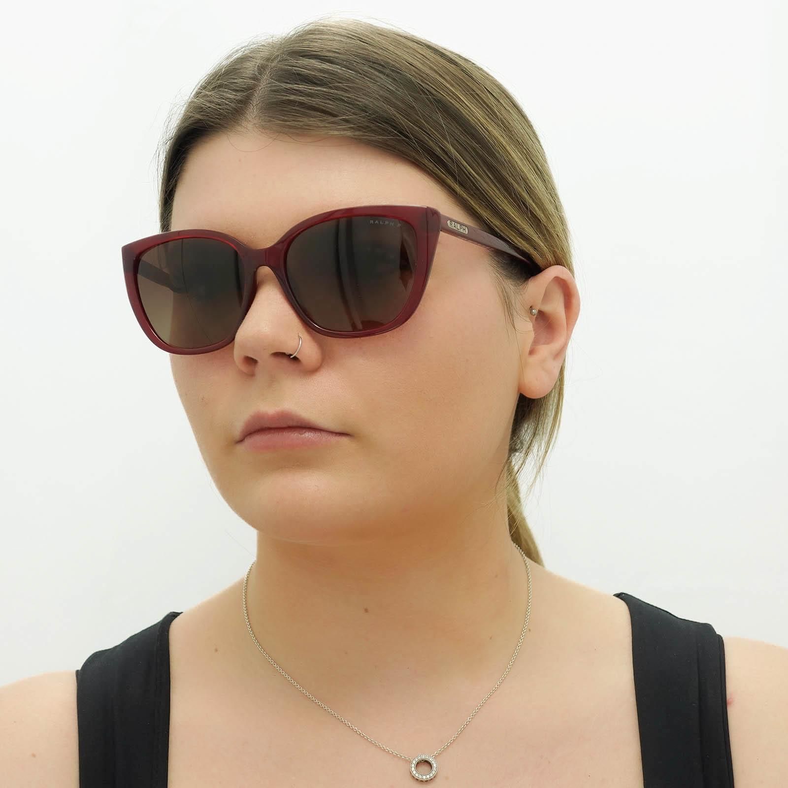 Ralph by Ralph Lauren Butterfly Transparent Bordeaux Light Brown Gradient Polarized RA5274 image 5