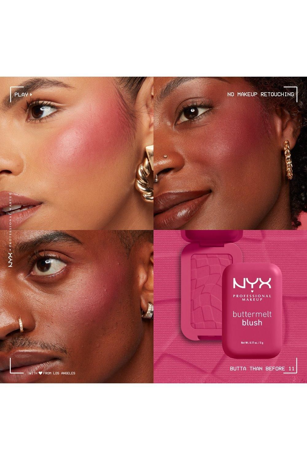 NYX Professional Makeup Buttermelt Blush Powder Blush Butta Than Before image 5