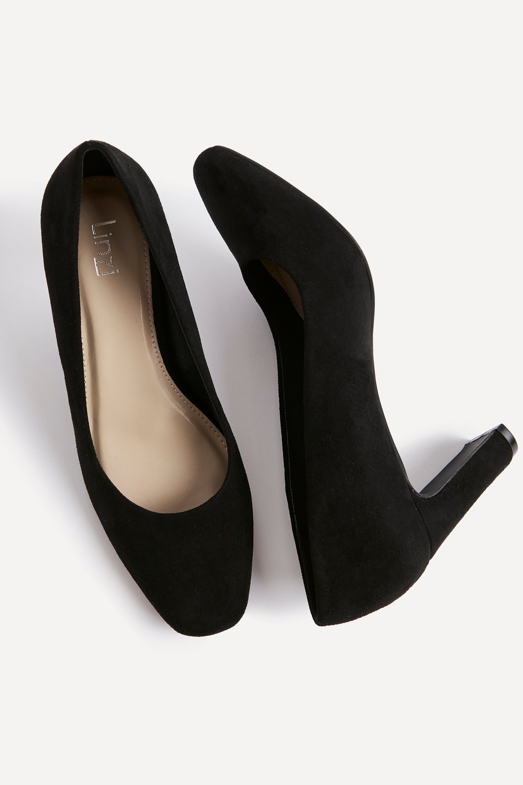 Linzi Agenda Black Faux Suede Modern Style Court Heel image 5