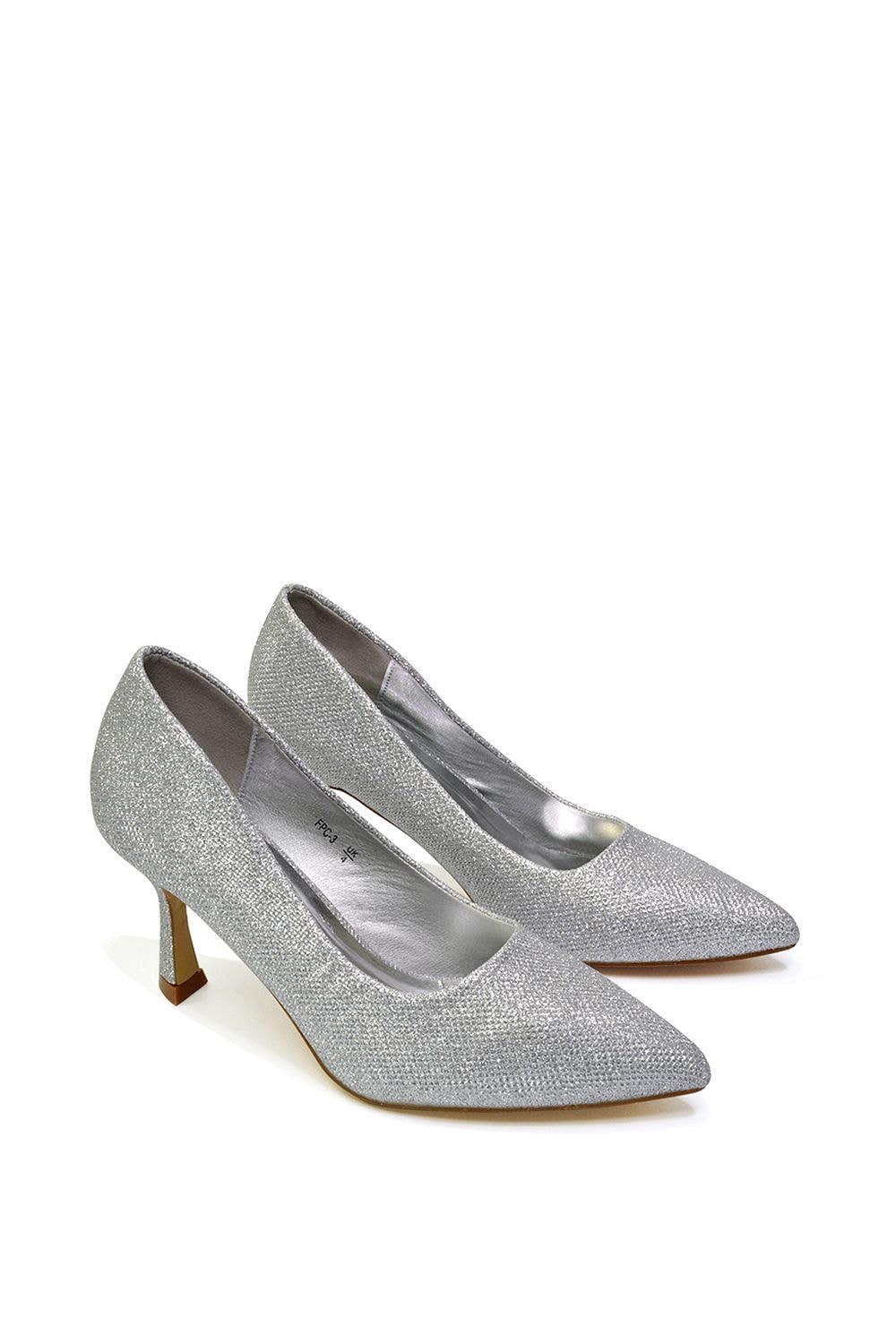 XY London 'Romi' Pointed Toe Court Shoes Mid Stiletto Heels image 5