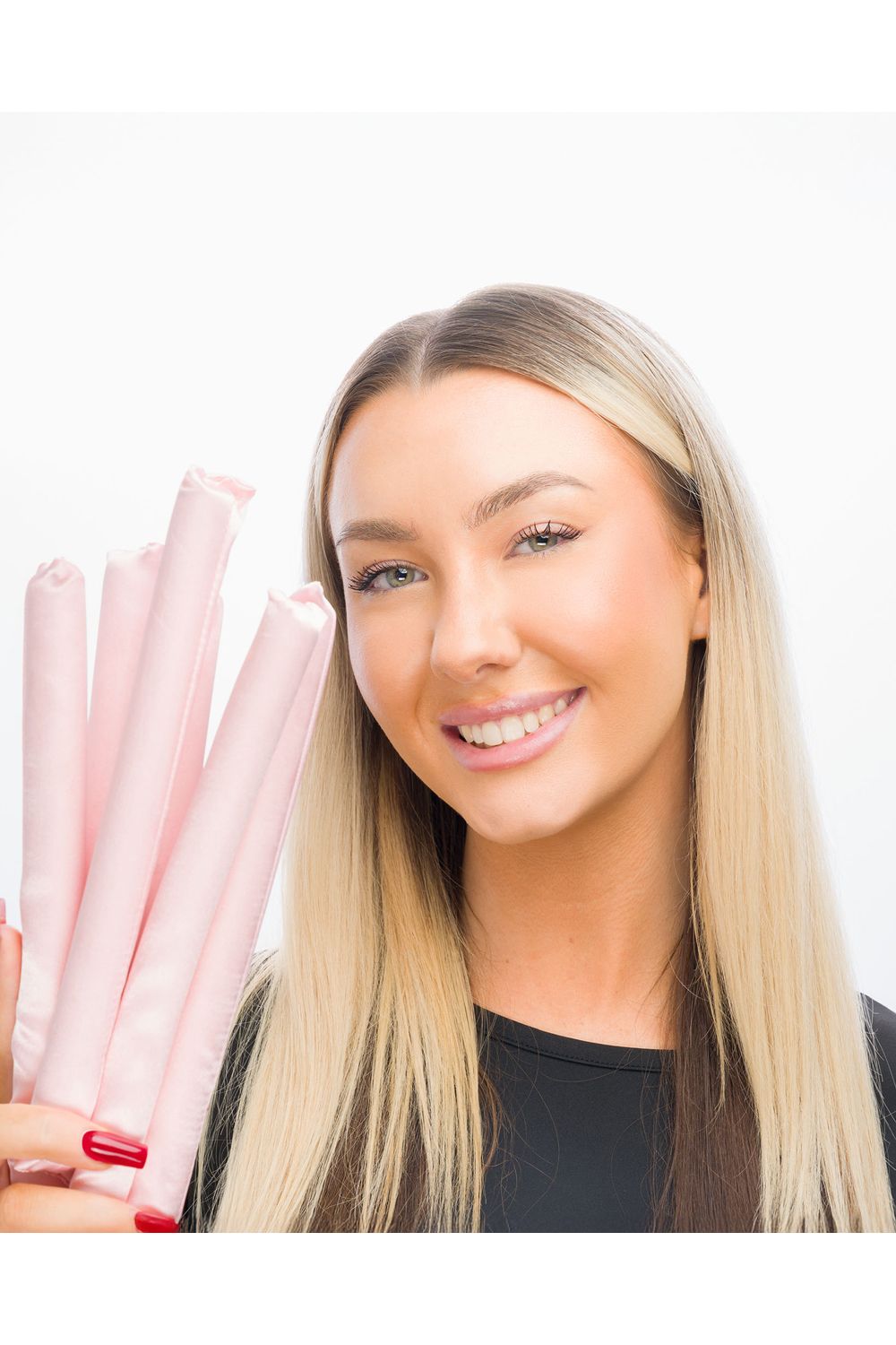 Brushworks Heatless Flexi Curlers Pink image 4