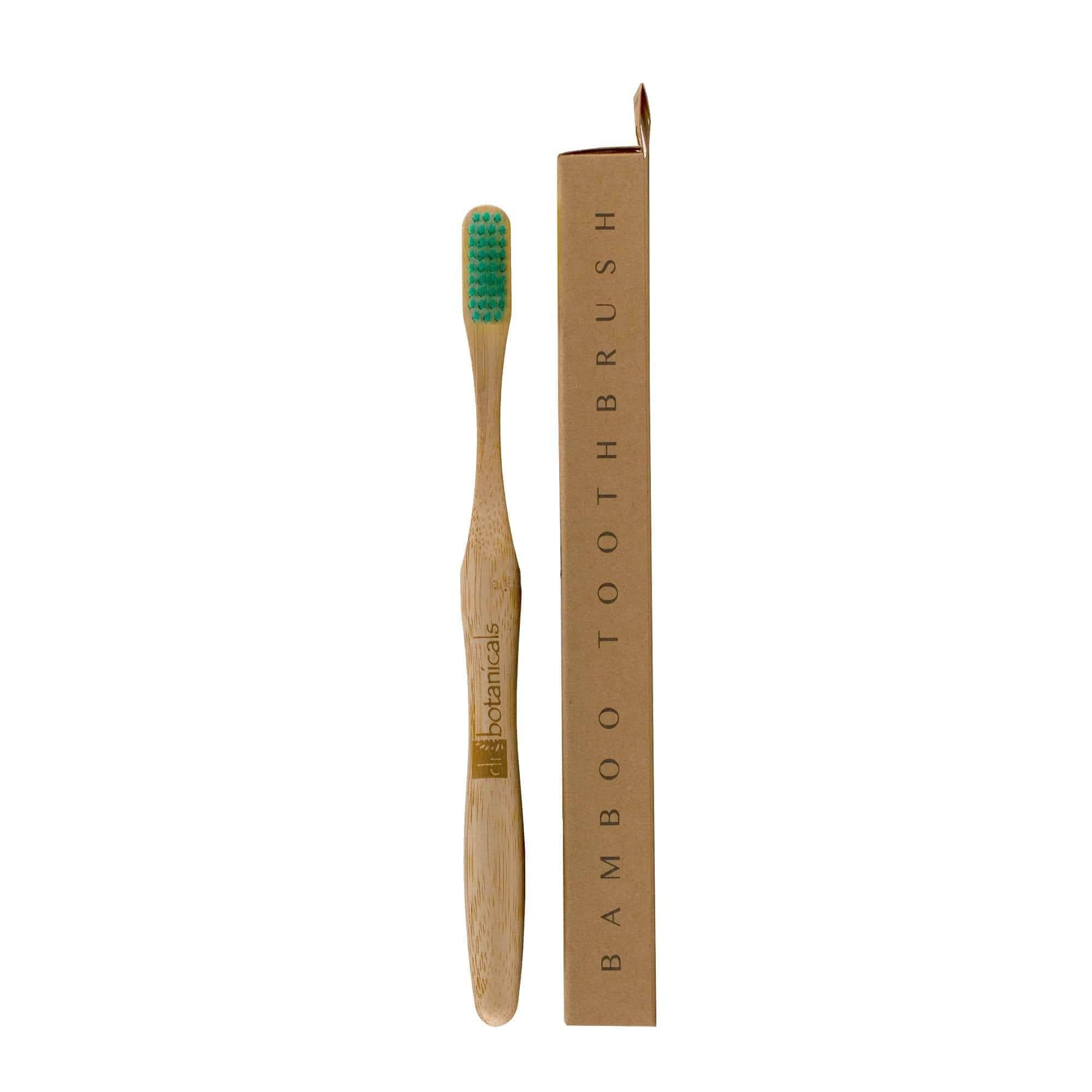 Dr. Botanicals Bamboo Toothbrush Green Twin Value Savings Pack image 2