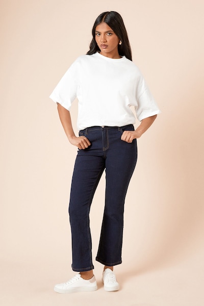 Dorothy Perkins Petite Comfort Stretch Bootcut Jeans Indigo