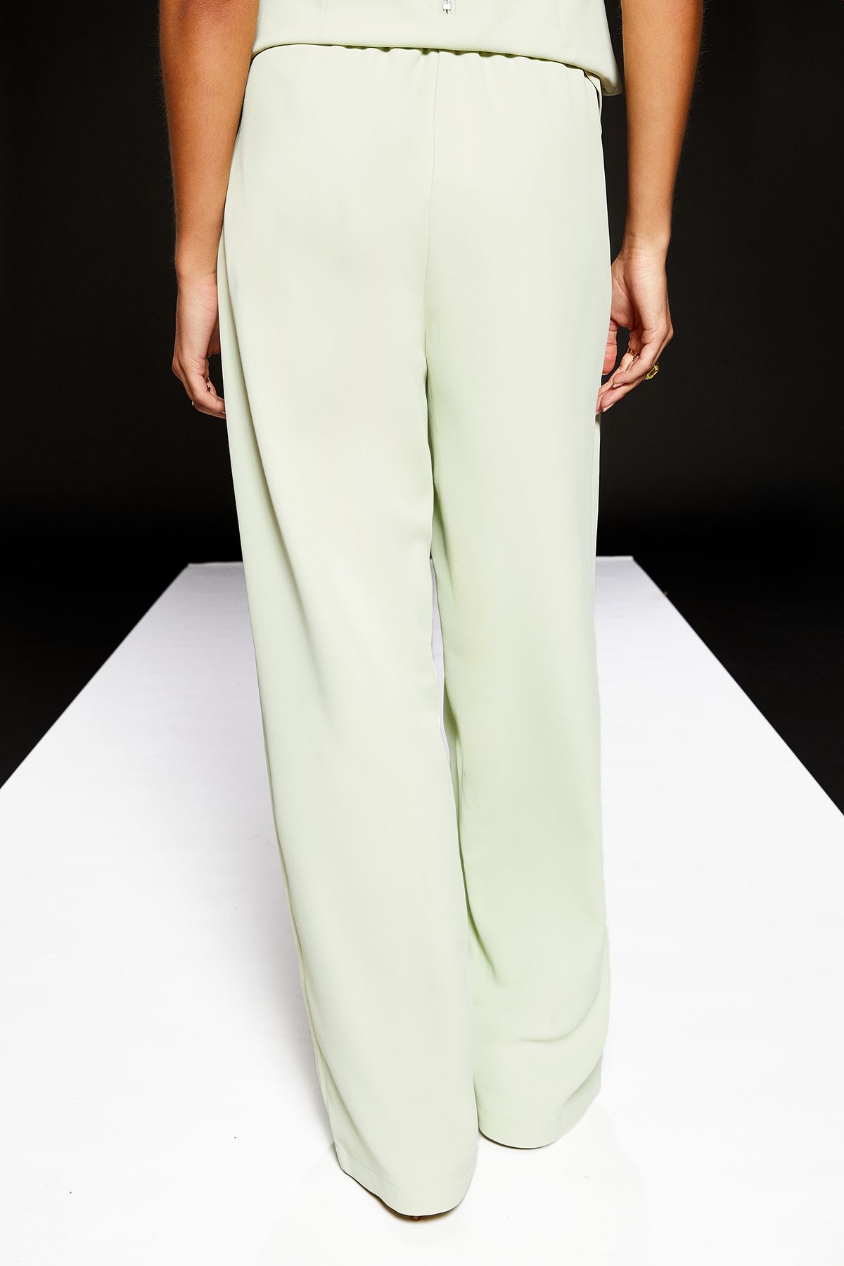 RUNWAY 1.8.1.8 Runway 1.8.1.8 Wide Leg Pleat Front Trouser Mint image 3