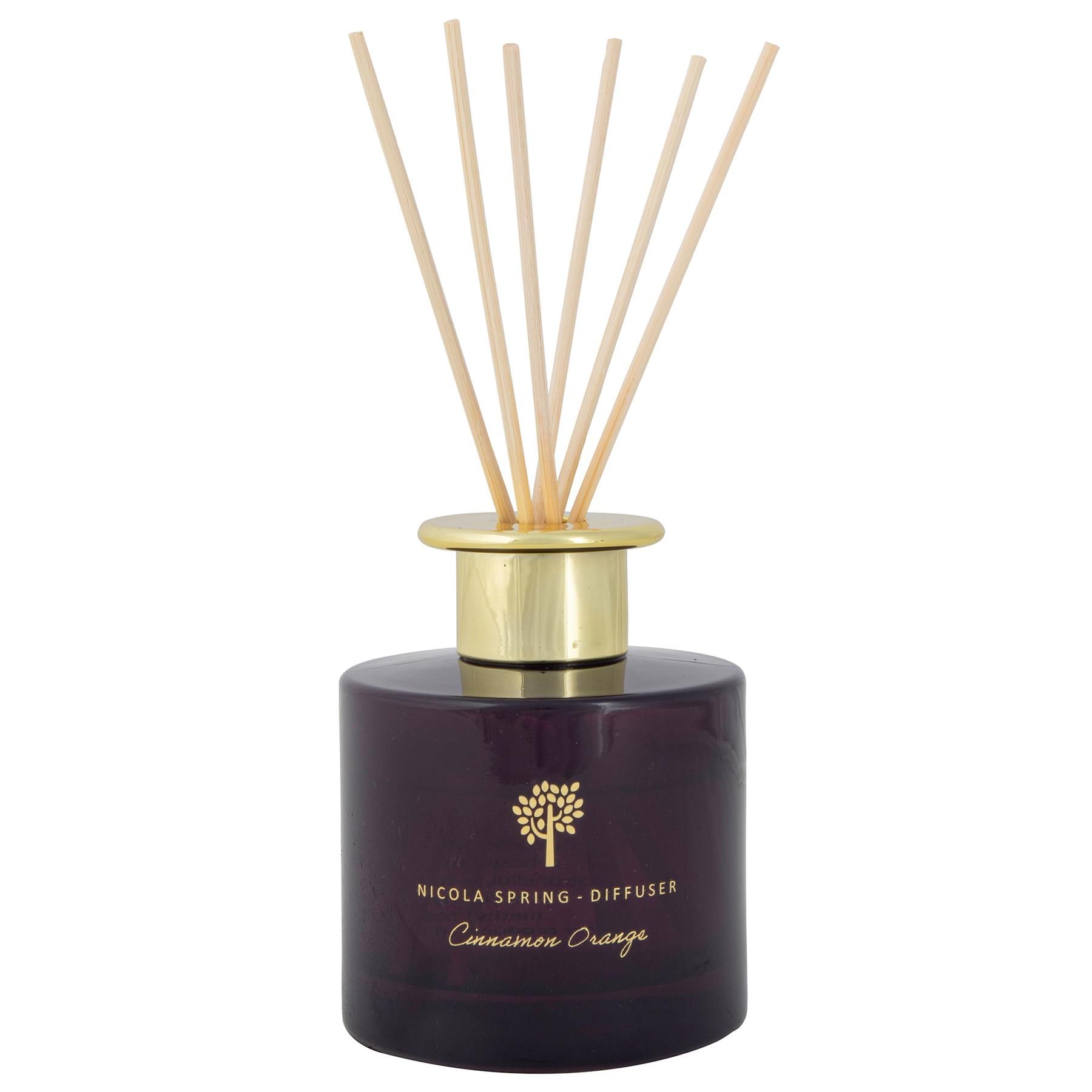 Nicola Spring 200ml Cinnamon Orange Reed Diffuser - Festive Scent with 8 Reeds