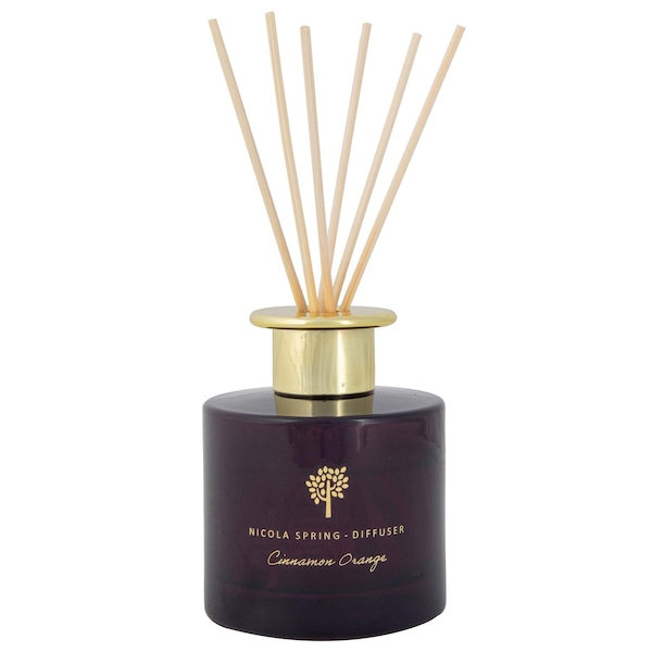 Nicola Spring 200ml Cinnamon Orange Reed Diffuser - Festive Scent with 8 Reeds