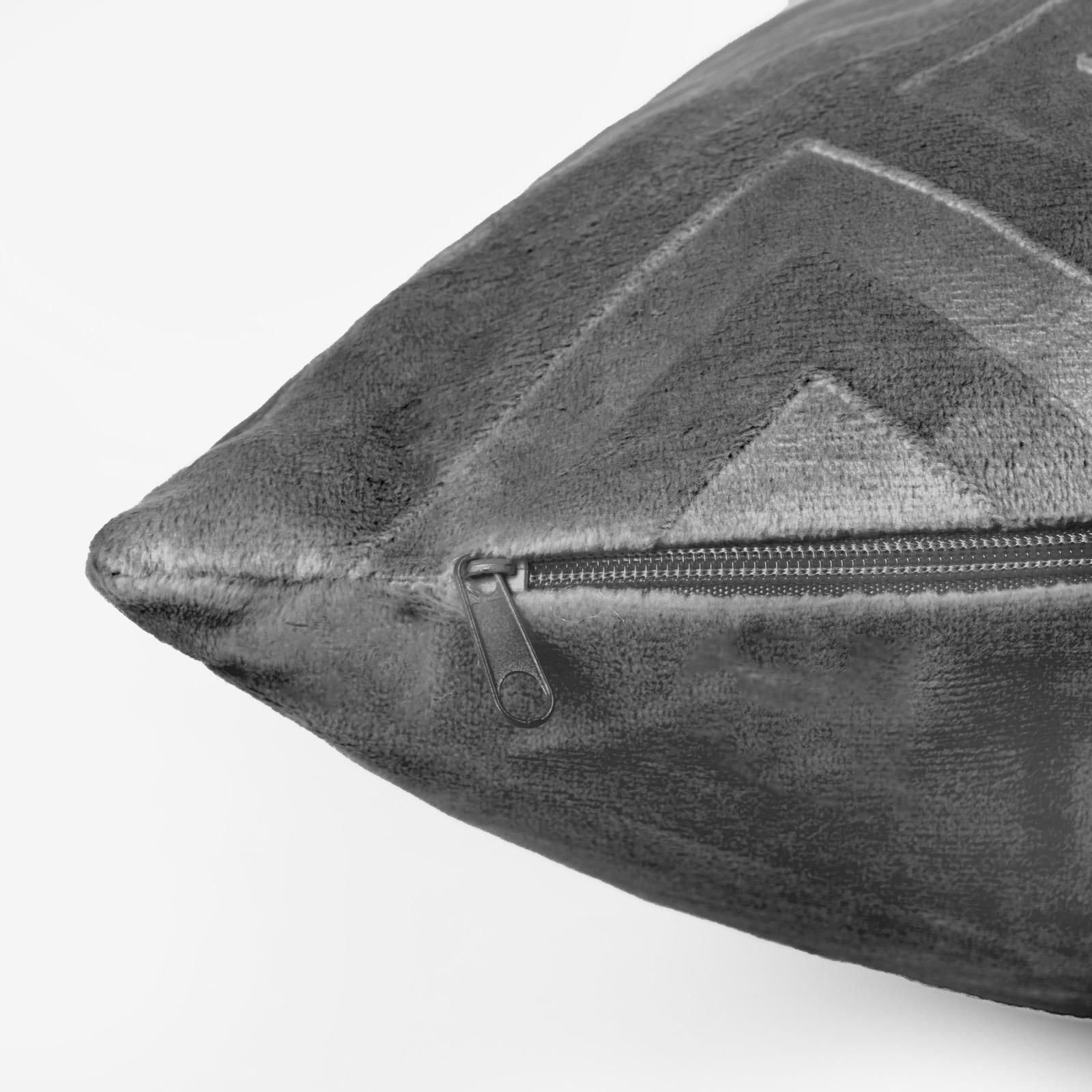 OHS 4 x Matte Geo Velvet Cushion Covers Soft image 2