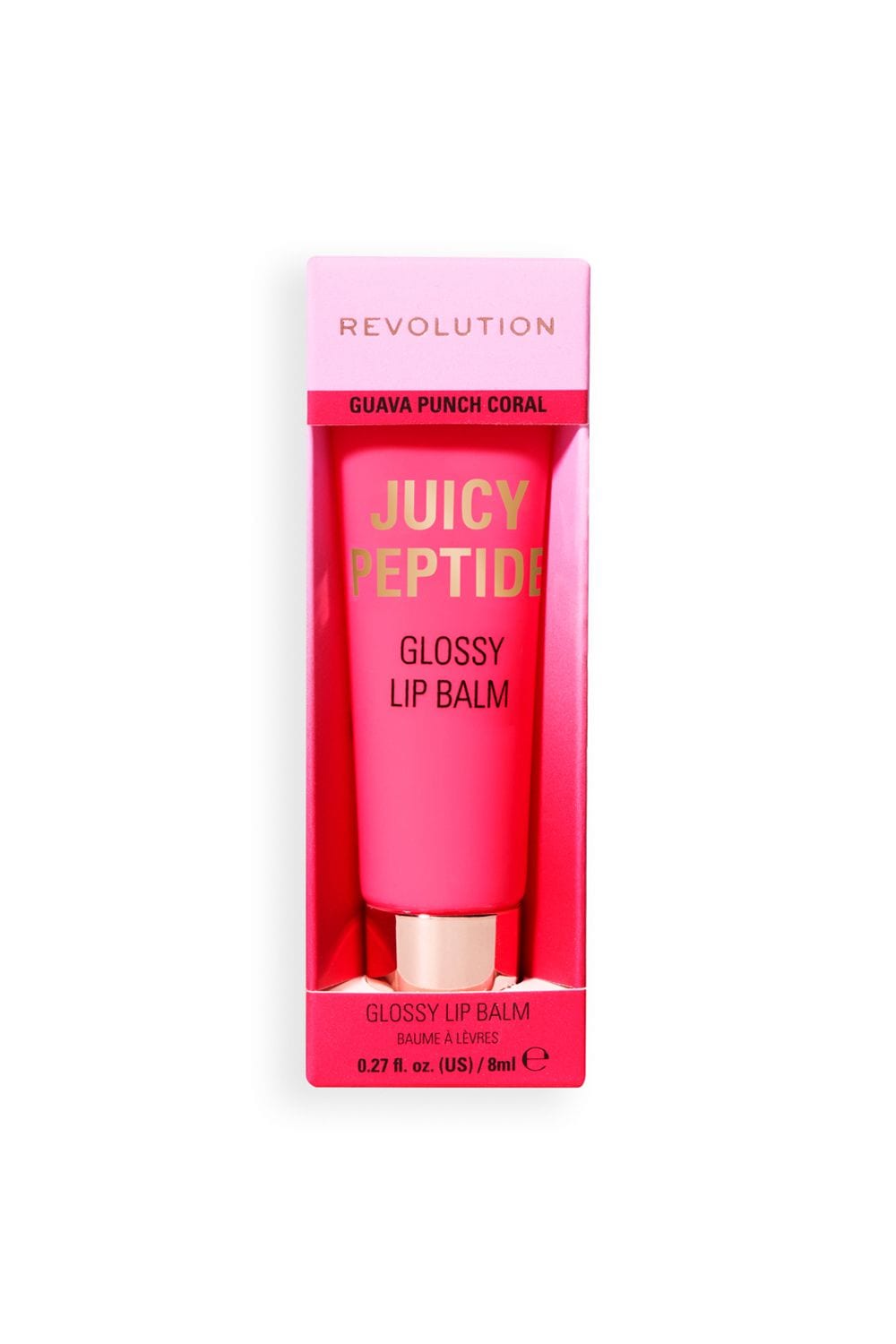 Revolution Juicy Peptide Lip Balm 8ml Guava Rum Punch Coral image 4