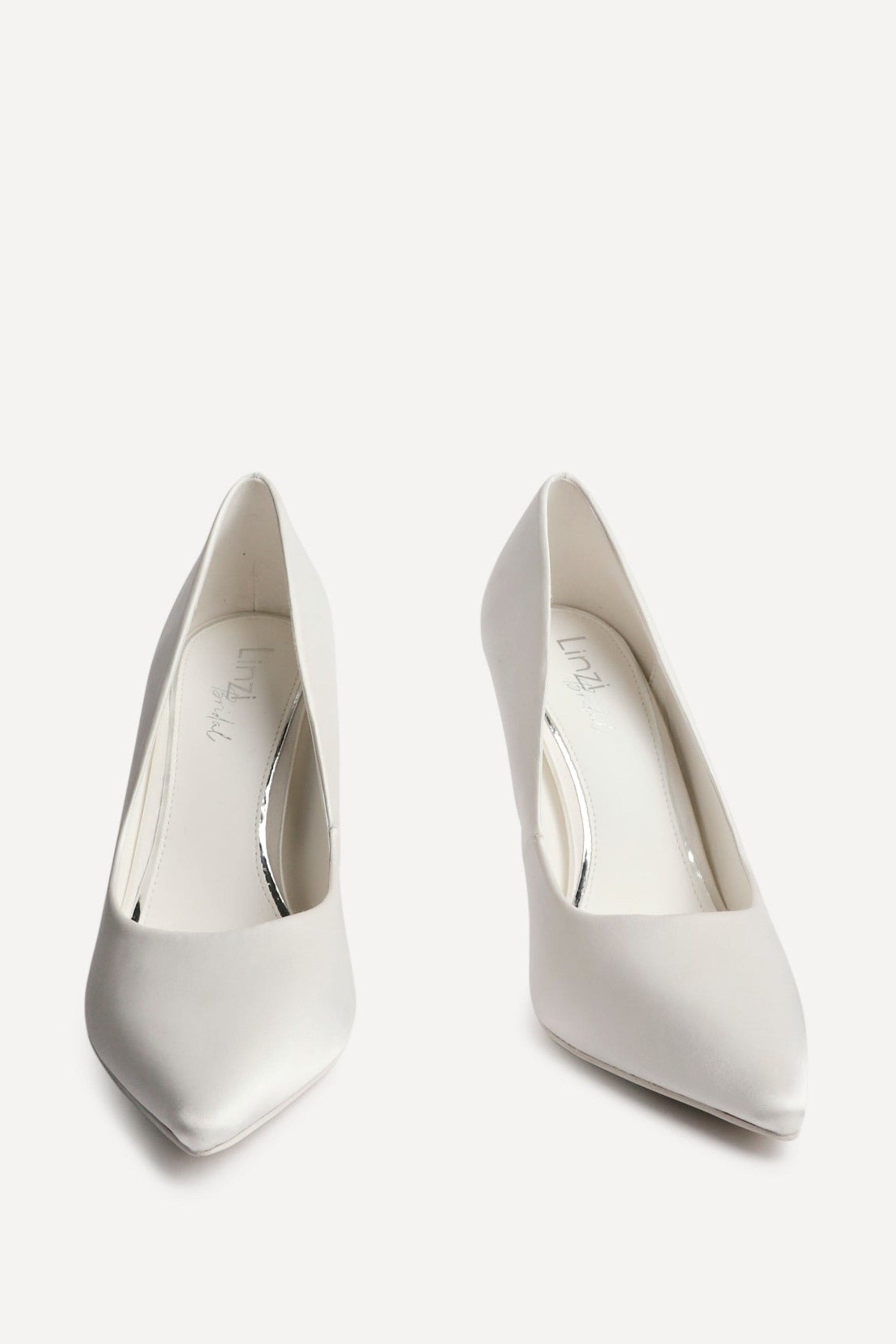 Linzi Solemate Bridal Ivory Satin Court Heels image 3