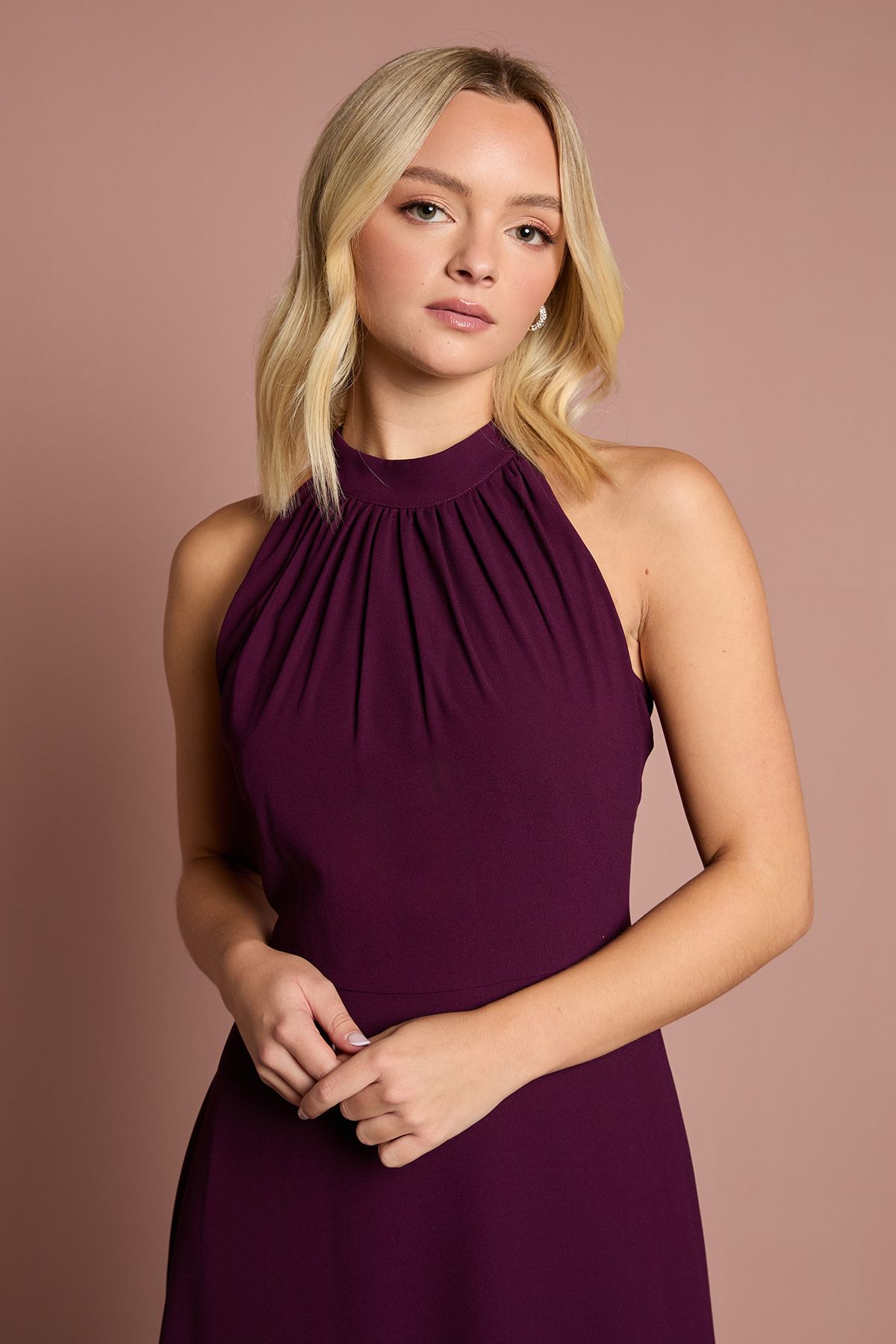 Coast Teen Coast Halterneck Bridesmaid Dress Fig image 2