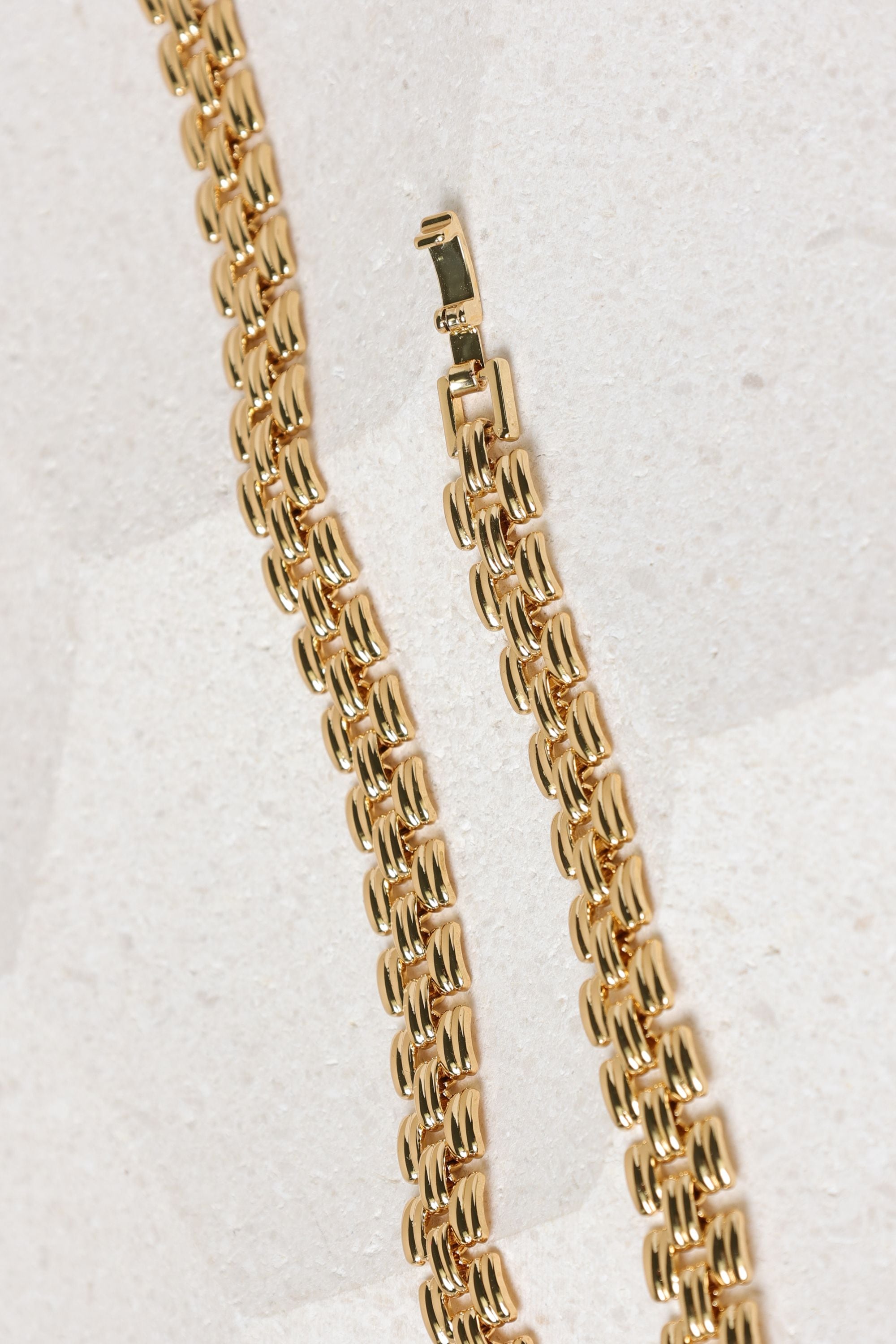 Jon Richard 18K Gold Plated Gate Chain Necklace image 3
