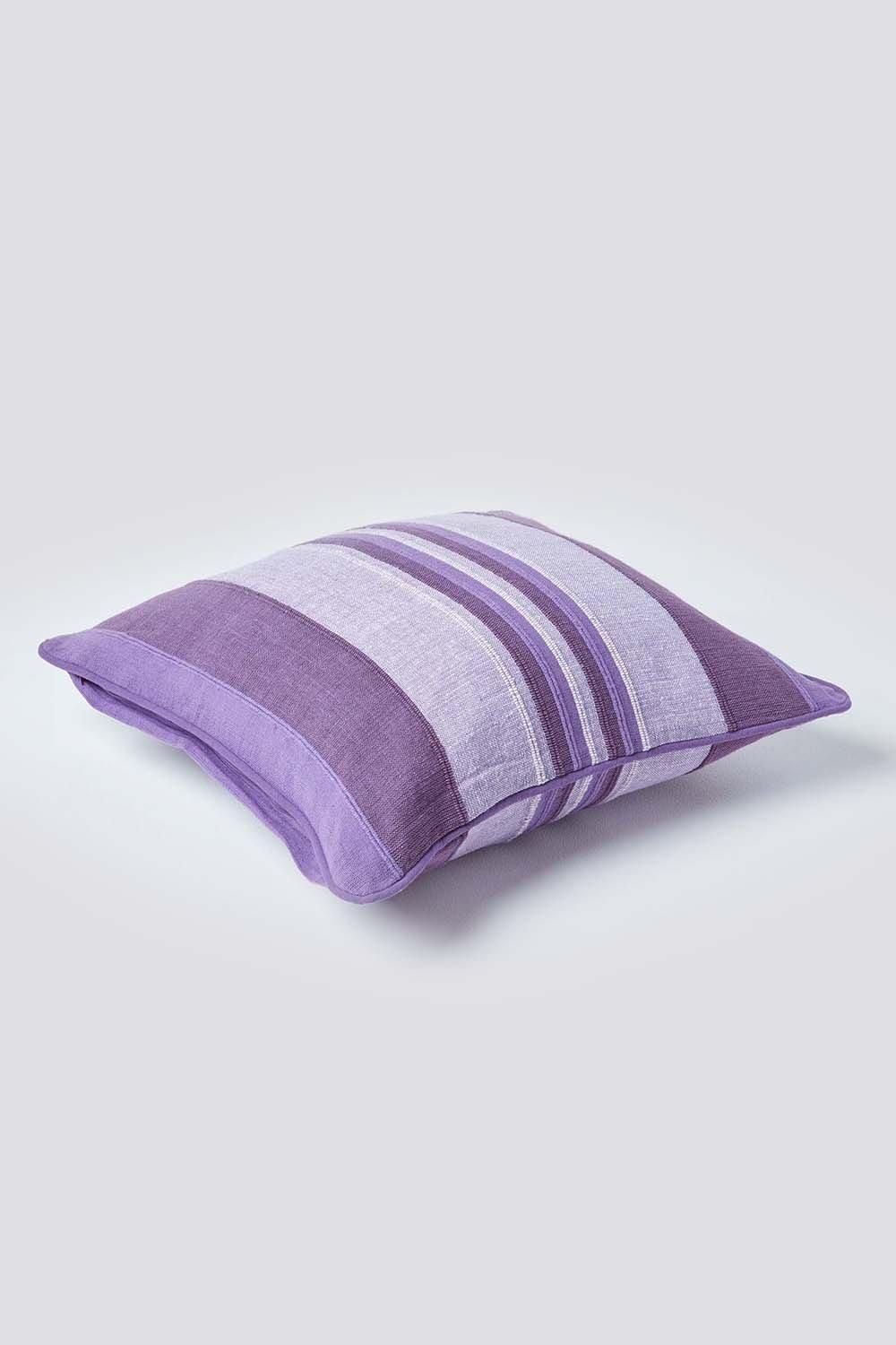 Homescapes Cotton Striped Morocco Cushion Cover image 3